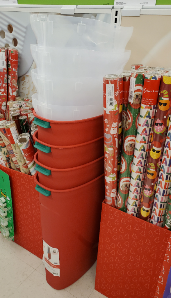 Wrapping paper container